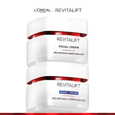 LOREAL Revitalift Advanced Anti-Wrinkle Firming Cream Day Night Cream 50ml SET