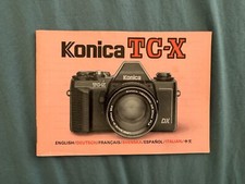 Vintage Konica TC-X Camera Guide Manual