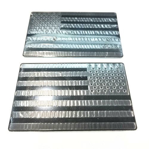 New 2Pcs Car Truck Metal USA Flag Sticker American Decal Body Emblem Accessories - Picture 5 of 8