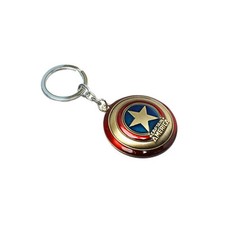 Captain America Text Bronzetone Movie/Comics Charm Pendant Key Chain