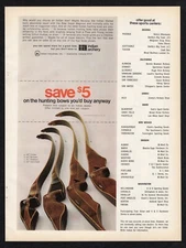 1971 Indian Archery Stalker Mohawk Hawkeye Deerslayer Hunting Bows Print Ad Vtg