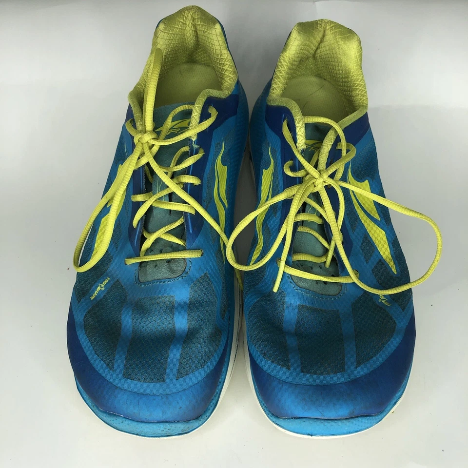 Zapatillas deportivas Altra para mujer talla 8,5 azul/amarillo sintético con cordones para correr Foto 3 de 4