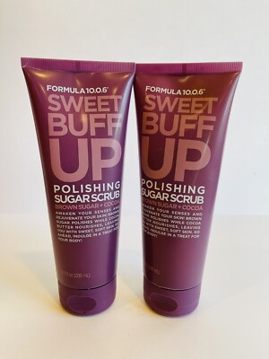 2 Pack Formula 10.0.6 Sweet Buff Up Polishing Brown Sugar + Cocoa Scrub 6.7oz ea