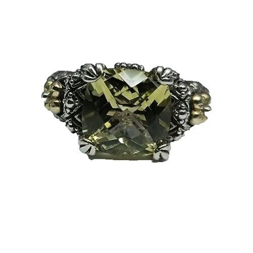 Barbara Bixby Peridot Ring Sterling Silver 18K Gold | eBay display picture 1