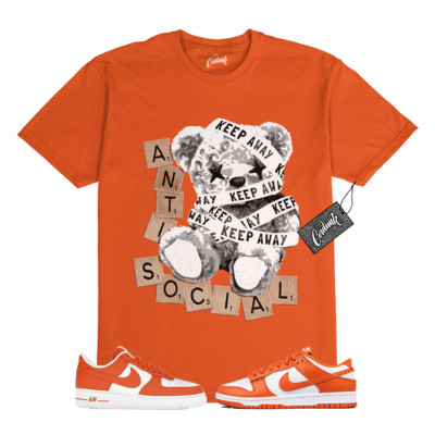 Dunk Cosmic Clay White Orange Low Air Force 1 '07 T Shirt Match ANTI