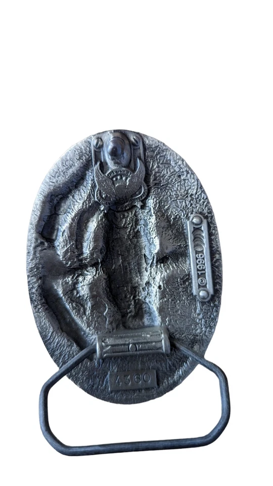 Vietnam Veteran 1996 GAP 4360 Service Medal Ribbon Belt Buckle Made in USA  - Image 3 of 3