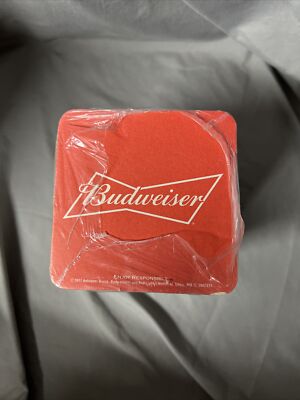 BUDWEISER BEER BAR PARTY CONCERT COASTERS 100 - TWO SIDED BUD LIGHT NIP A6