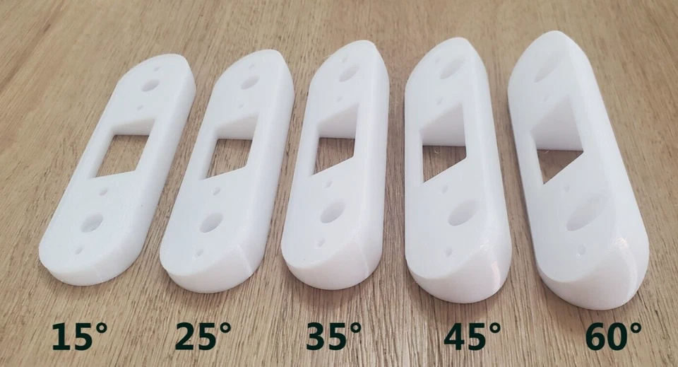 Soporte de montaje en ángulo de cuña para timbre video SimpliSafe 15 25 35 45 60 90 grados Foto 2 de 4