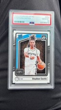 2024-25 Panini Donruss Optic Stephon Castle #254 Rated Rookie PSA 10 Spurs