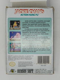 Jackie Chan's Action Kung Fu GAME & BOX (No manual) Nintendo NES