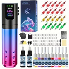 Wireless Tattoo Gun Kit Complete Tattoo Pen Machine Set for Beginners Artists