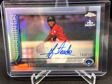 2025 Topps Pro Debut Emiliano Teodo AUTO #PDC-95 Chrome Refractor #/199