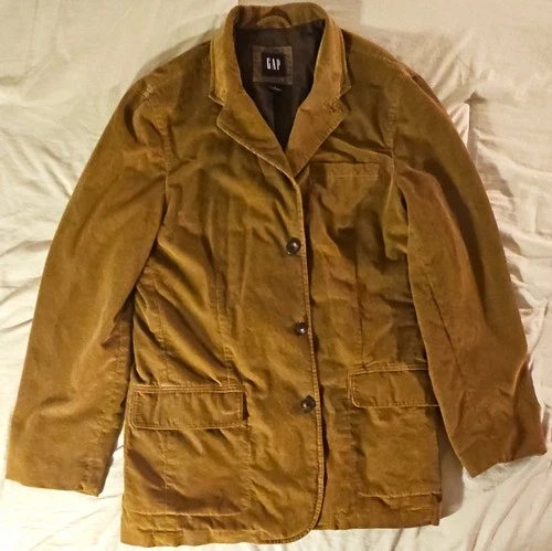 Vintage Y2k GAP Men's Brown Corduroy Blazer Jacket L - product listing photo