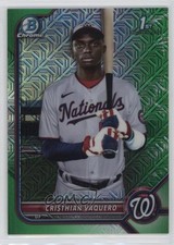 2022 Bowman Chrome Mega Box Green Mojo Refractor 9/99 Cristhian Vaquero 01mu