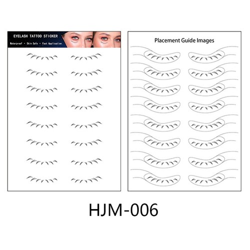 Lower Eyelash Tattoo Stickers Tools Beauty Cosmetics Fake Eyelashes ~ - Foto 16 di 21