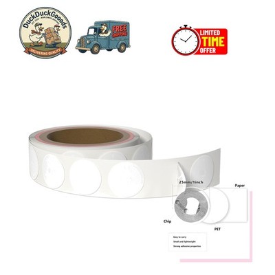 10PCS Rounded NFC Stickers - Durable NTAG215 Tags for Creating Amibo Cards
