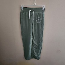 Gap Kids Medium Olive Green Pocketed Drawstring Joggers