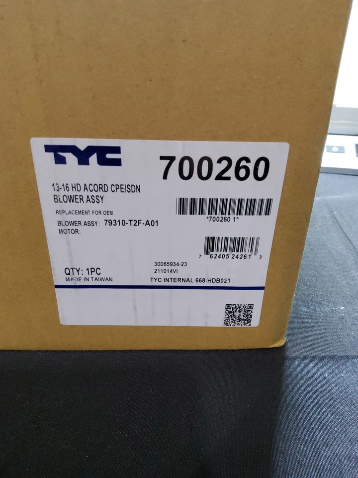 Ventilador de motor soplador calentador HVAC para Honda Accord 2013-2016 Foto 2 de 2