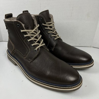 Lloyd Germany Brown Leather Fur Lined Ankle Boots Mens Size US 11 (UK 10)