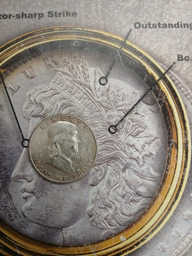 Silver 1948 P AU/BU Franklin Half Dollar  TP-9444