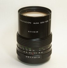 German-made PENTACON auto 2.8/135 MC M42 N-635 el Black Multi-coated