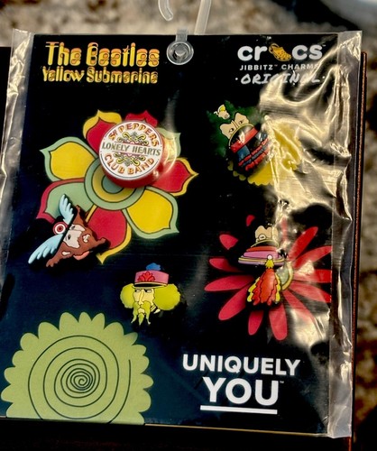 Jibbitz 5 Pc Set Yellow Submarine Beatles Stg. Pepper Crocs Jibbitz Charms New - Picture 5 of 6