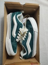 Vans Knu Skool Gamuza Verde Blanco - VN000CS0CX2 - Hombre Mujer