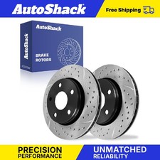 Front Drilled Slotted Brake Rotors for Jeep Wrangler JK 2007-2017 Wrangler