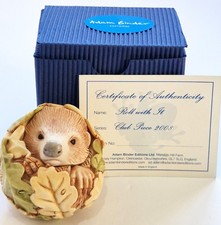 Adam Binder Hedgehog Roll With It Trinket Box 2008 Club Piece Boxed Certificate