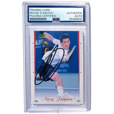 NOVAK DJOKOVIC SIGNED 2008 ACE AUTHENTIC MATCH POINT CARD #3 AUTO PSA/DNA