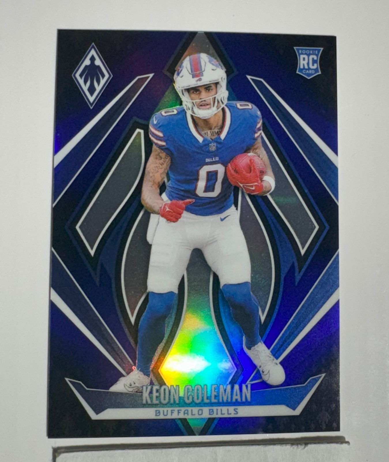 2024 Panini Phoenix - Rookies Keon Coleman #213 Blue Fade /249 (RC)