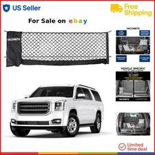 Cargo Net Rubber Heavy Duty Hook Storage Organizer for SUV Truck Vehicles