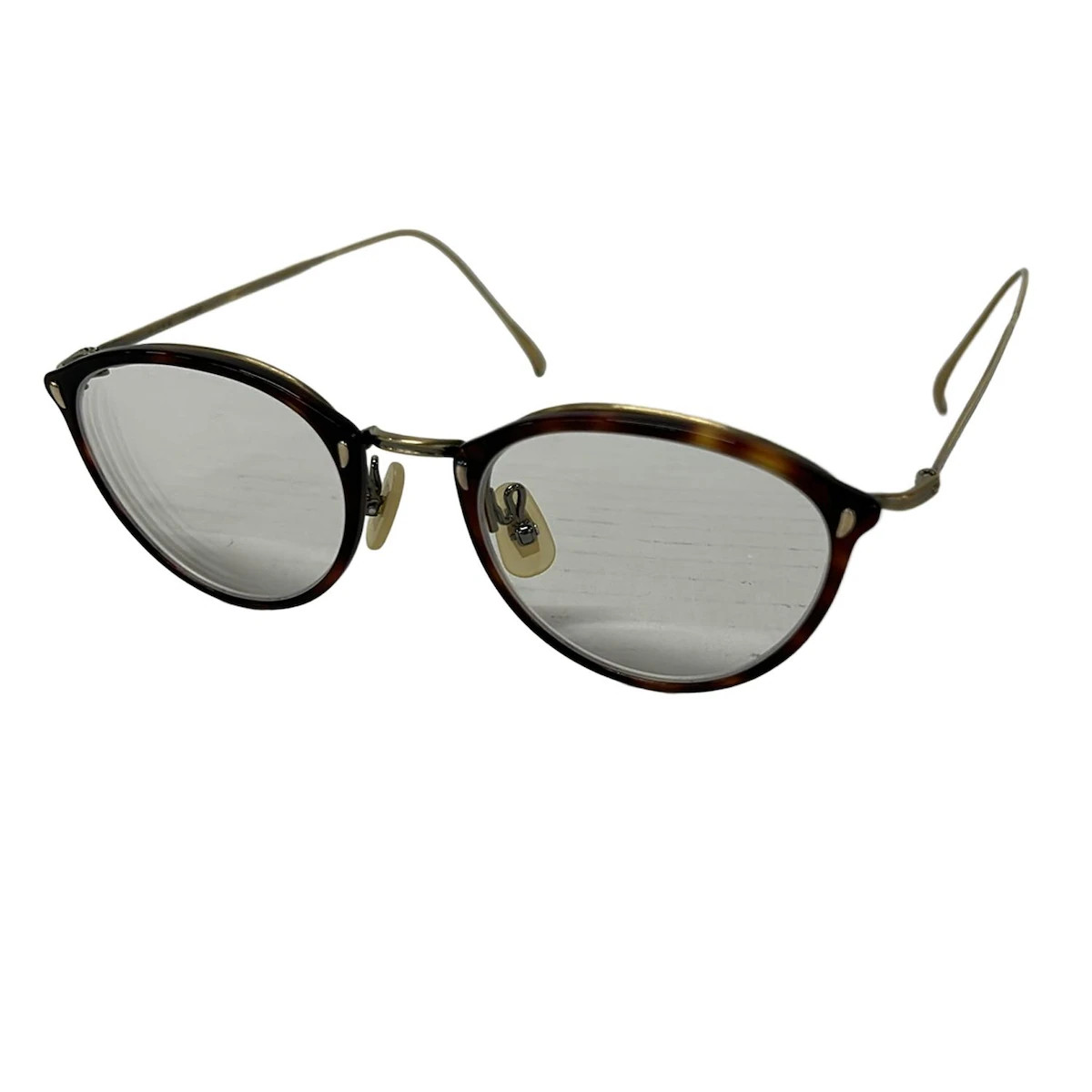 Kaneko Glasses - KV-52L Silver Clear Titanium Plastic Sunglasses