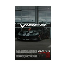 Dodge Viper ACR Poster – American Supercar Wall Art, Muscle Car Print