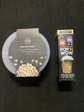 W&P Microwave Silicone Popper Maker | Black | Collapsible Bowl w/Built in Mea...