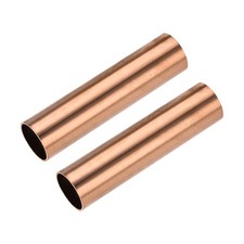Copper Round Tube 25mm OD 1mm Wall Thickness 100mm Length Pipe Tubing 2 Pcs