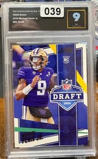 2024 Panini Score NFL Draft Michael Penix Jr. #15 RC AiGrading 9