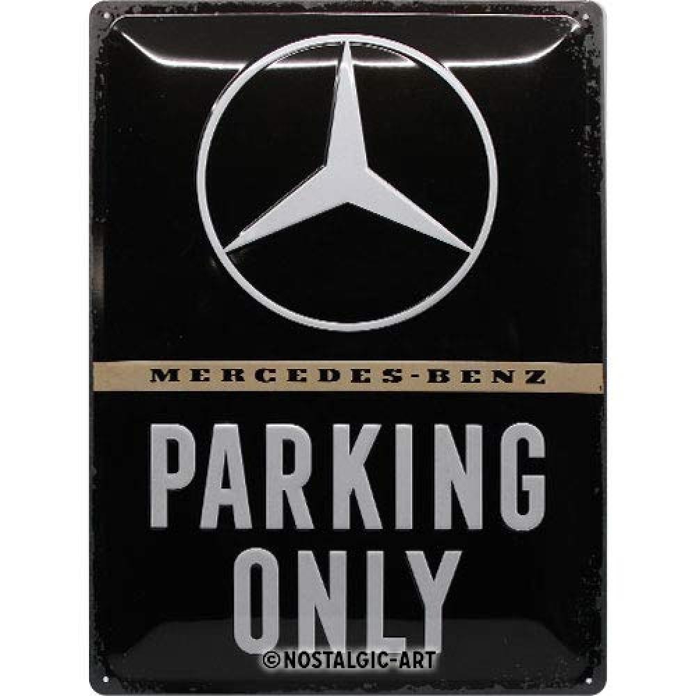 Targa in Latta Mercedes-Benz 30x40 cm - Nostalgic-Art Originale 3D