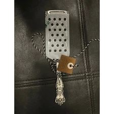 Mud Pie Shred the News Kitchen Grater Spoon Charm Hanger Home Decor