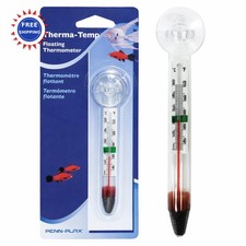 Floating Aquarium Thermometer 25 Inch Therma Temp TF Penn-Plax Easy