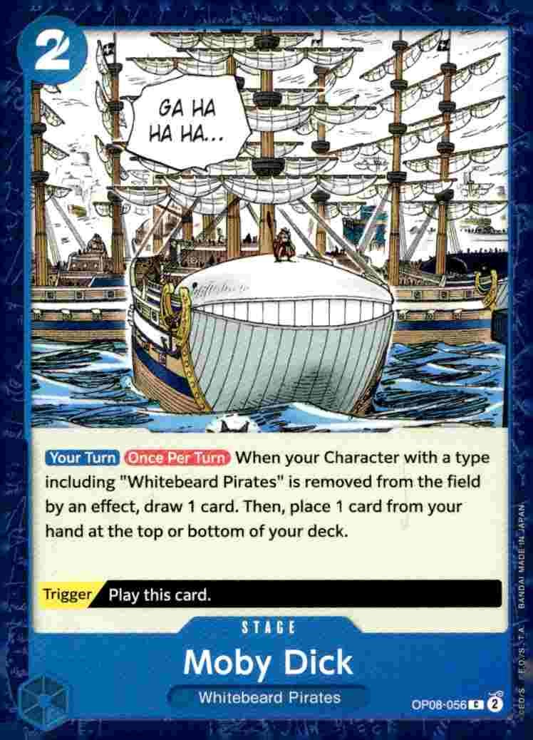 Moby Dick OP08-056 Common Two Legends Pre-Release Cards One Piece Near Mint