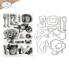 Elizabeth Craft Stamp And Die Set-Garden Of Love