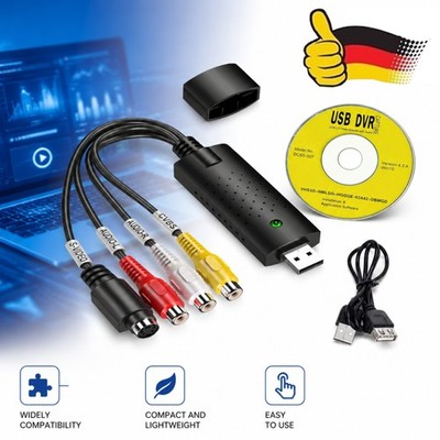 USB 2.0 Audio Video VHS to DVD VCR PC HDD Converter Adapter Digital Capture Card