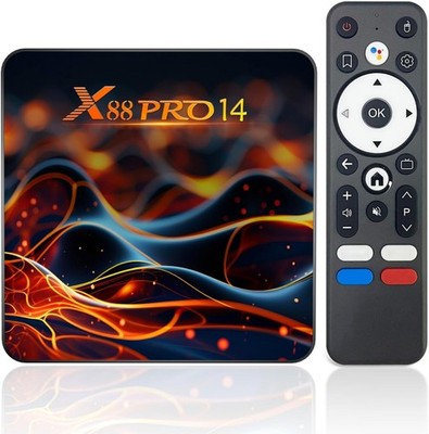 Android 14.0 TV Box, Android Box 2GB RAM 16GB ROM RK3518 Quad-Core 64bit  Neu