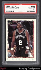 1994-95 Topps #244 Moses Malone SPURS HOF PSA 10 GEM MINT