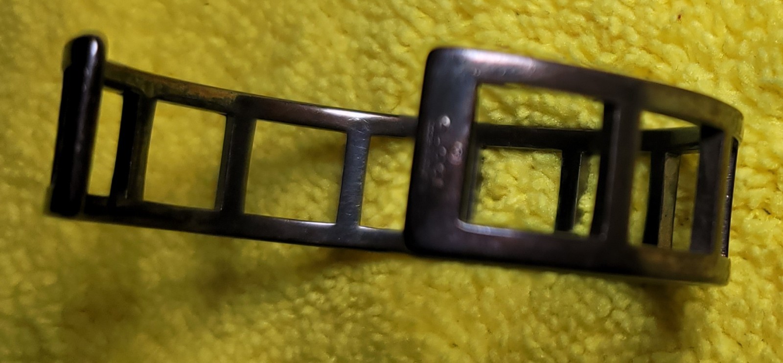 Gucci Solid Sterling Silver Cuff Bracelet Stamped… - image 7