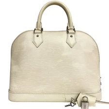 Auth Louis Vuitton Alma PM Handbag Epi Ivoire Tote Bag M4030J BA1144