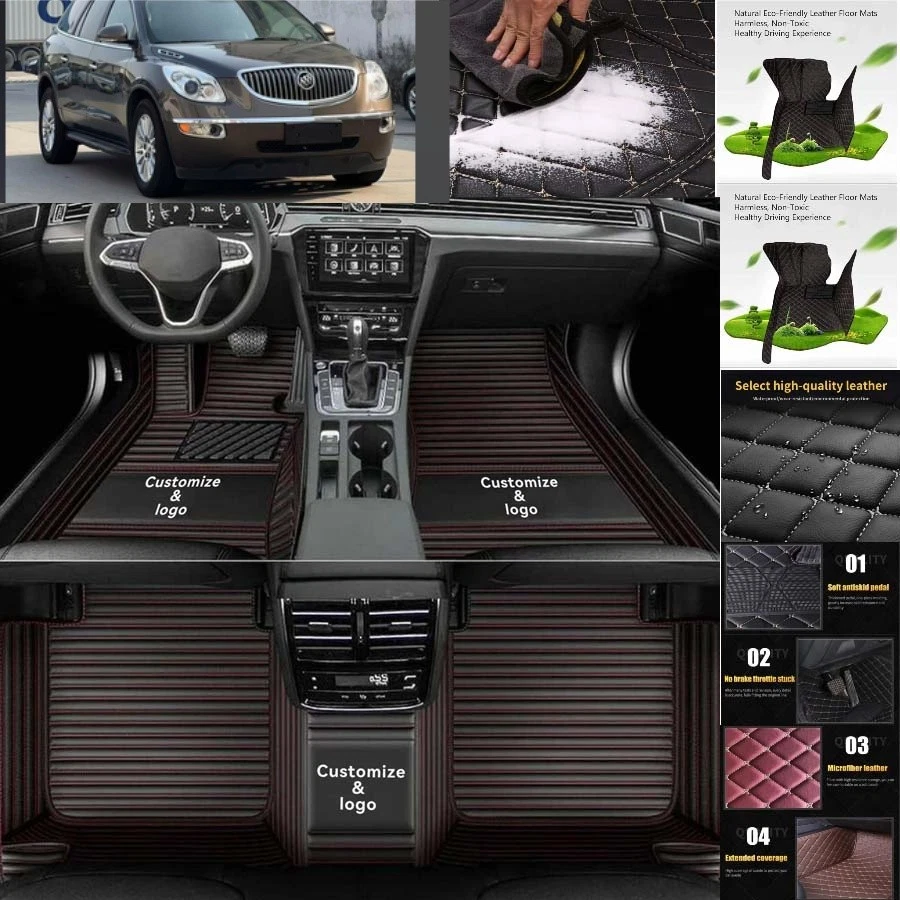 For Buick Enclave Car Floor Mats Auto Carpets All Weather Waterproof Foto 3 de 4