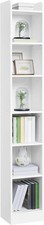 Image of 7-Tier Bookcase, Modern Bookshelf with Top Open Compartment, Adjustable Tall Boo