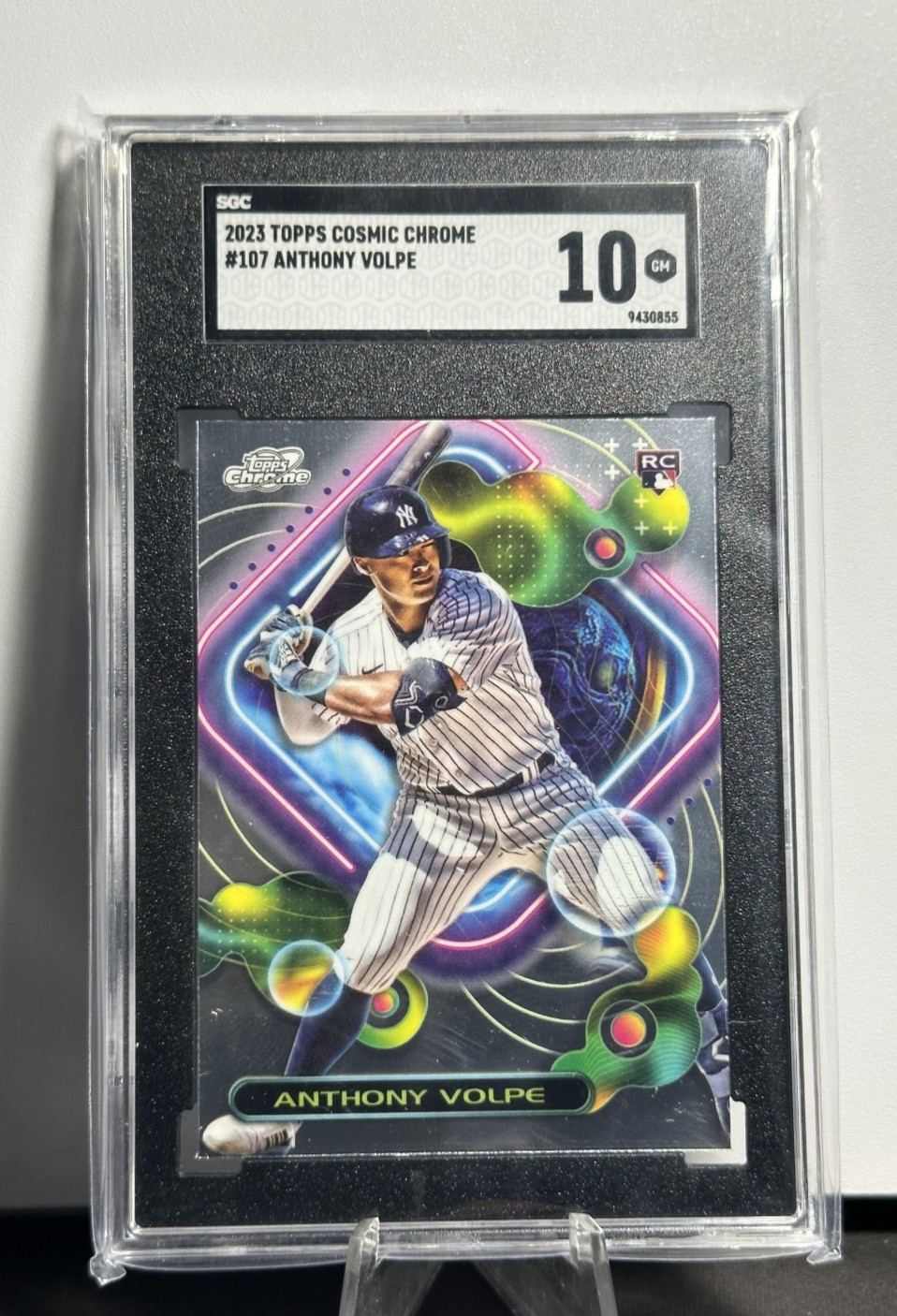 2023 Topps Cosmic Chrome Anthony Volpe #107 RC Rookie SGC 10 GEM MINT